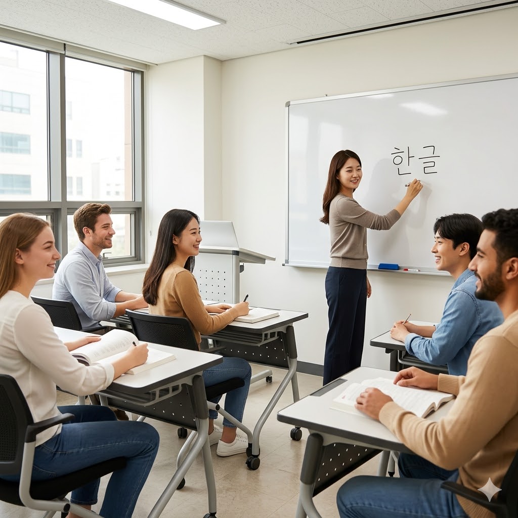 Korean language classroom